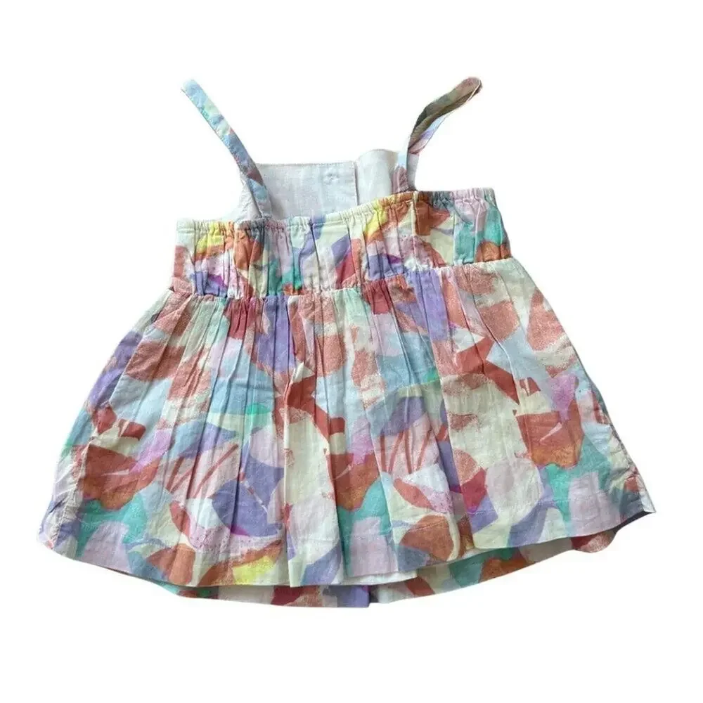 Baby Gap Sleeveless Top Print Lilac, Orange 5T